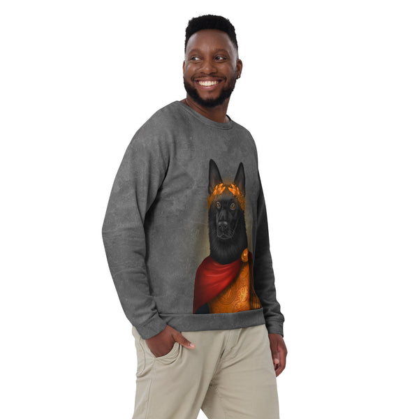 Unisex sweatshirt "Either Caesar or nothing" (Black German shepherd)