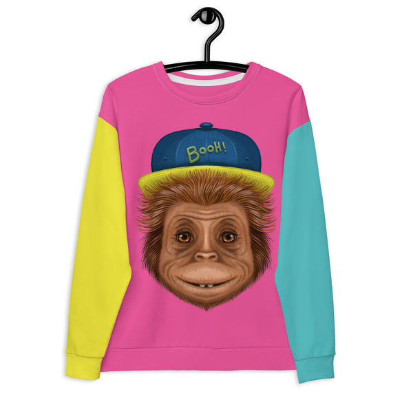 Unisex sweatshirt "Full cap" (chimpanzee)