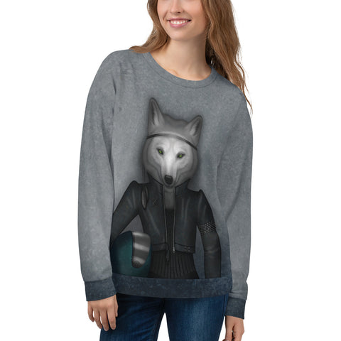 Unisex sweatshirt "Follow your inner moonlight" (Wolf)