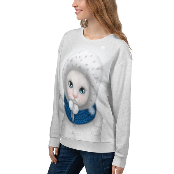 Unisex sweatshirt "Everything looks cute when it's small" (Cat)