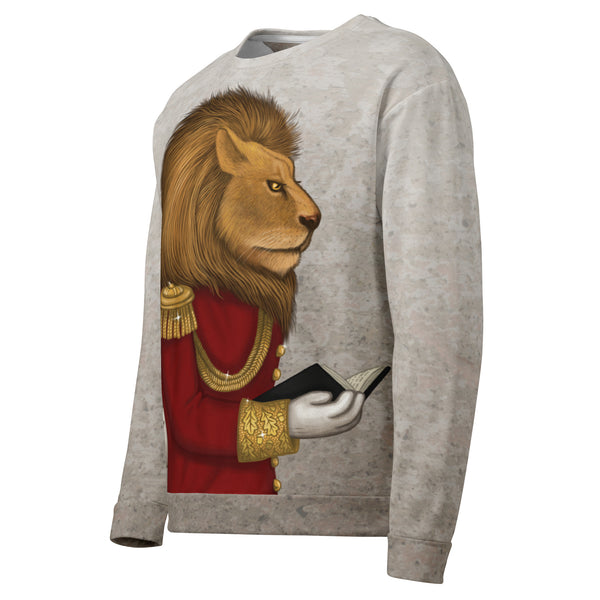 Unisex sweatshirt "The word is stronger than the army" (Lion)