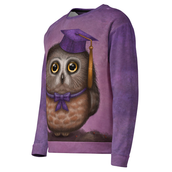 Unisex sweatshirt "Wonder is beginning of wisdom" (Owl)