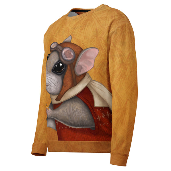 Unisex sweatshirt "Who is timid in the woods boasts at home" (Flying squirrel)