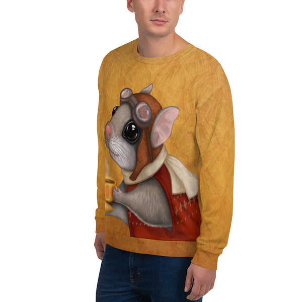 Unisex sweatshirt "Who is timid in the woods boasts at home" (Flying squirrel)