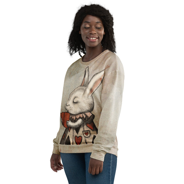 Unisex sweatshirt "Lucky at cards, unlucky in love" (Hare)