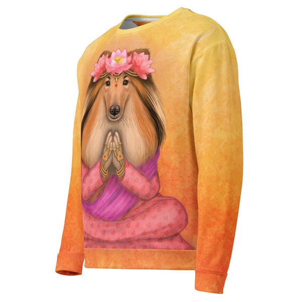 Unisex sweatshirt "What we think, we become" (Rough Collie)