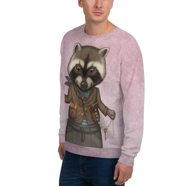 Unisex sweatshirt "Finders keepers" (Raccoon)