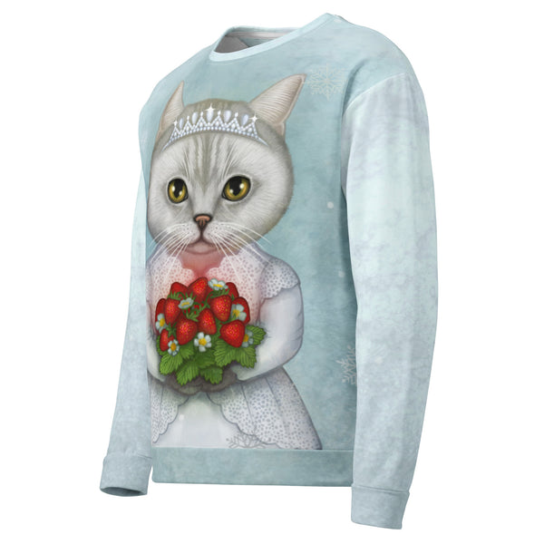 Unisex sweatshirt "Don't marry a girl who wants strawberries in January" (British Shorthair)