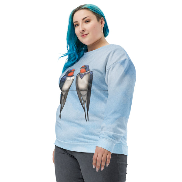 Unisex sweatshirt "Everybody loves his homeland" (Swallows)