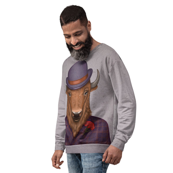 Unisex sweatshirt "Beard is the man's honor" (Bison)