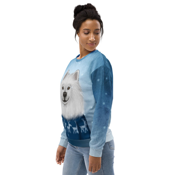 Unisex sweatshirt "No snowflake ever falls in the wrong place" (Samoyed)