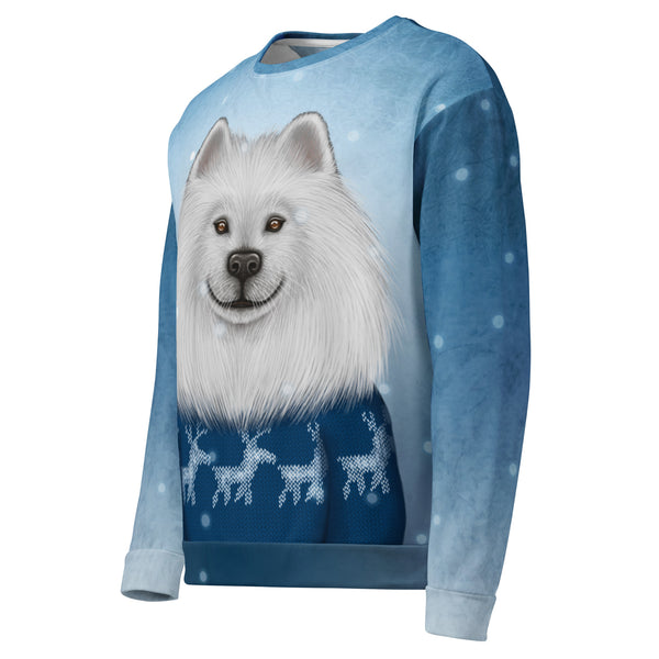 Unisex sweatshirt "No snowflake ever falls in the wrong place" (Samoyed)