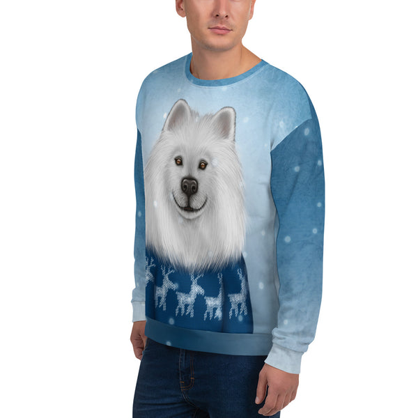 Unisex sweatshirt "No snowflake ever falls in the wrong place" (Samoyed)