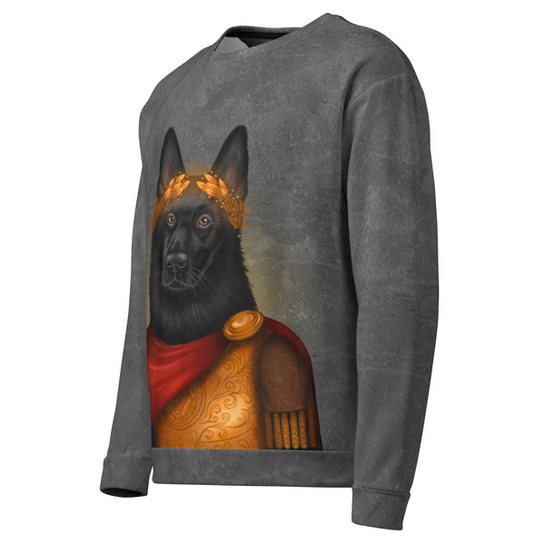 Unisex sweatshirt "Either Caesar or nothing" (Black German shepherd)