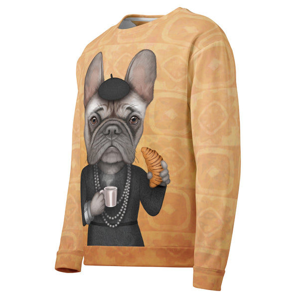 Unisex sweatshirt "A girl should be two things: classy and fabulous" (French bulldog)