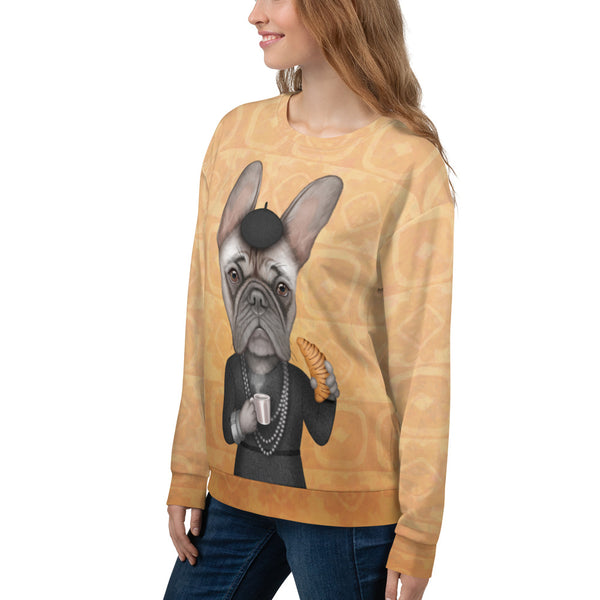 Unisex sweatshirt "A girl should be two things: classy and fabulous" (French bulldog)