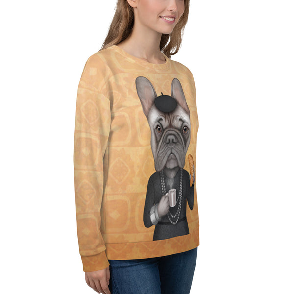 Unisex sweatshirt "A girl should be two things: classy and fabulous" (French bulldog)