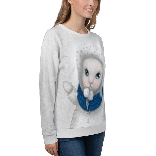 Unisex sweatshirt "Everything looks cute when it's small" (Cat)