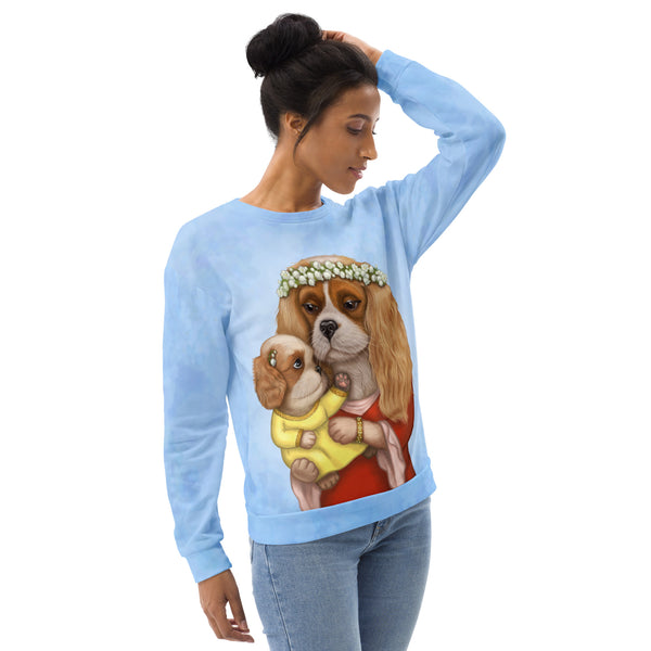 Unisex sweatshirt "Time brings everything to those who can wait for it" (Cavalier King Charles Spaniels)