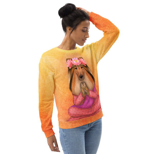 Unisex sweatshirt "What we think, we become" (Rough Collie)