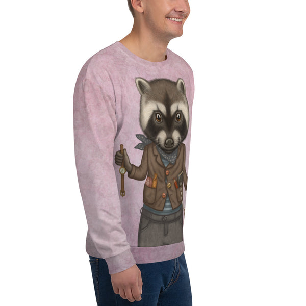 Unisex sweatshirt "Finders keepers" (Raccoon)