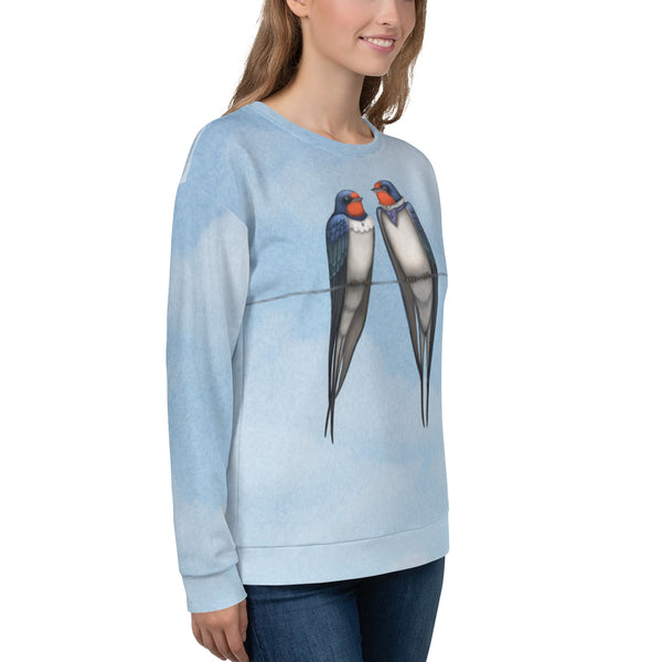 Unisex sweatshirt "Everybody loves his homeland" (Swallows)