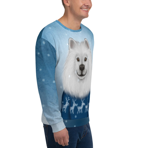 Unisex sweatshirt "No snowflake ever falls in the wrong place" (Samoyed)