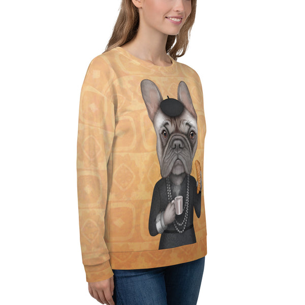 Unisex sweatshirt "A girl should be two things: classy and fabulous" (French bulldog)