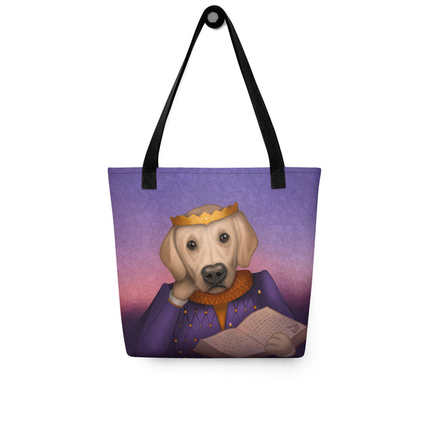 Tote bag "Life itself is the most wonderful fairy tale" (Golden Retriever)