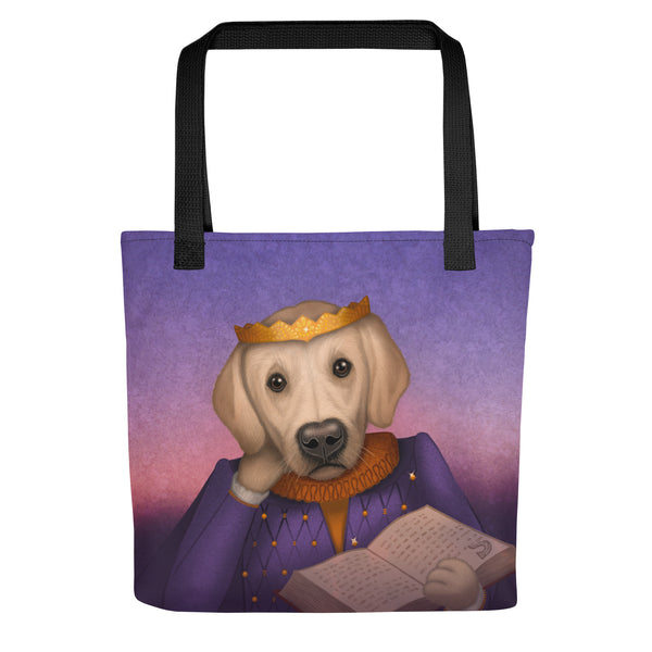 Tote bag "Life itself is the most wonderful fairy tale" (Golden Retriever)