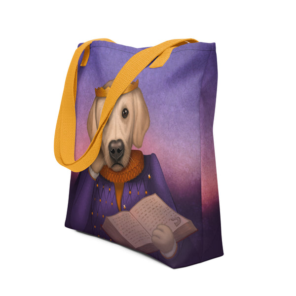 Tote bag "Life itself is the most wonderful fairy tale" (Golden Retriever)