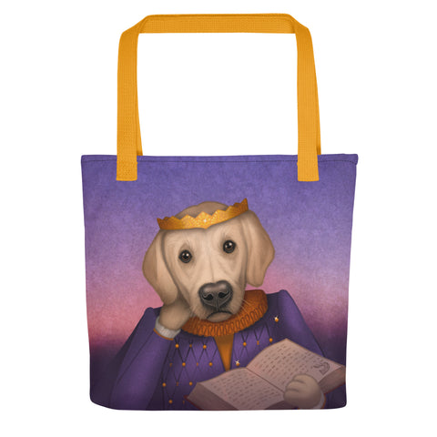 Tote bag "Life itself is the most wonderful fairy tale" (Golden Retriever)