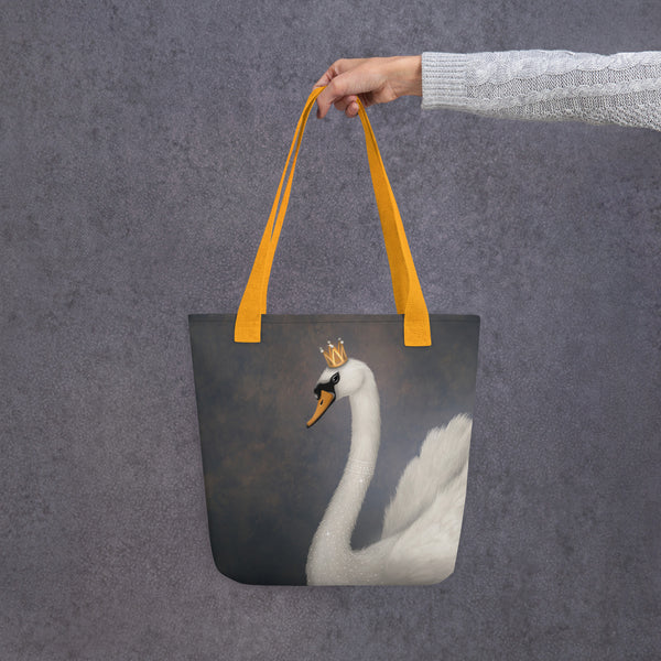 Tote bag "Even if you enter the dirty water, stay neat like a white swan" (Swan)