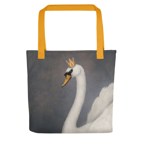 Tote bag "Even if you enter the dirty water, stay neat like a white swan" (Swan)