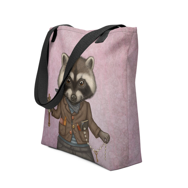 Tote bag "Finders keepers" (Raccoon)