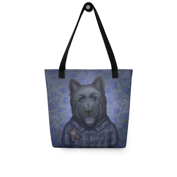 Tote bag "Darkness does not bite, it just sniffs a bit" (Chow-Chow)