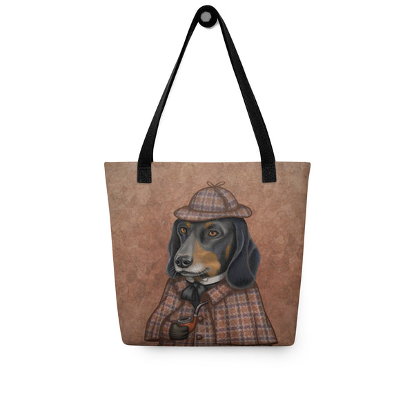 Tote bag "Everything happens for a reason" (Dachshund)