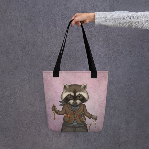 Tote bag "Finders keepers" (Raccoon)
