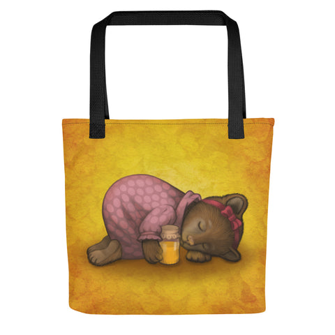 Tote bag "Sleeping is sweeter than honey" (Bear)