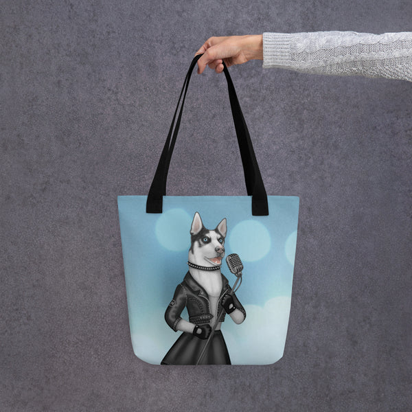 Tote bag "Be a voice not an echo" (Husky)