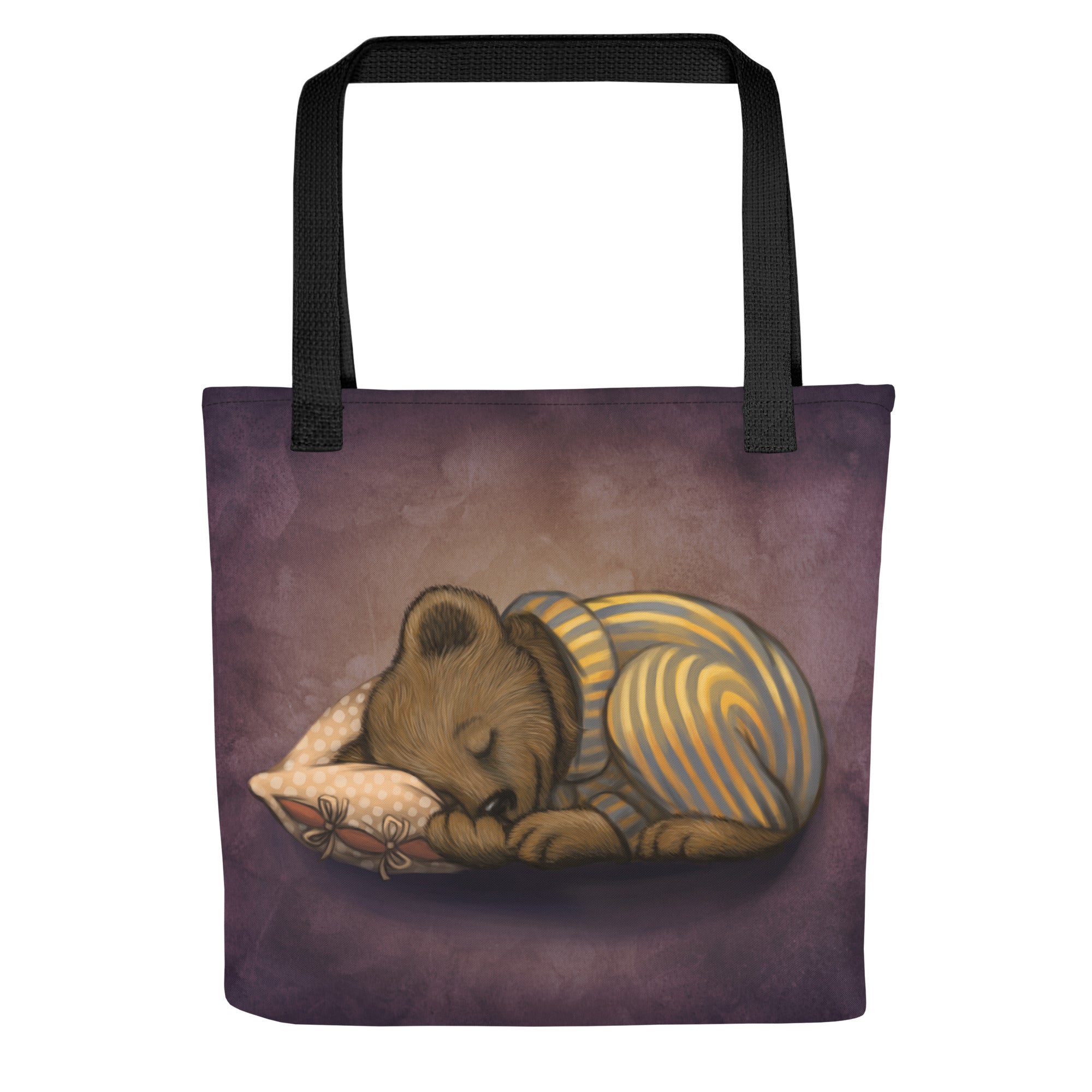 Tote bag "Morning is wiser than evening" (Bear)