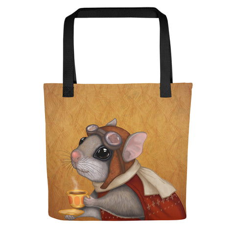 Tote bag "Who is timid in the woods boasts at home" (Flying squirrel)