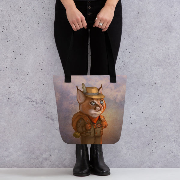 Tote bag "The wise traveler leaves his heart at home" (Caracal)