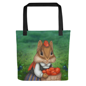 Tote bag "Other land blueberry, own land strawberry" (Chipmunk)