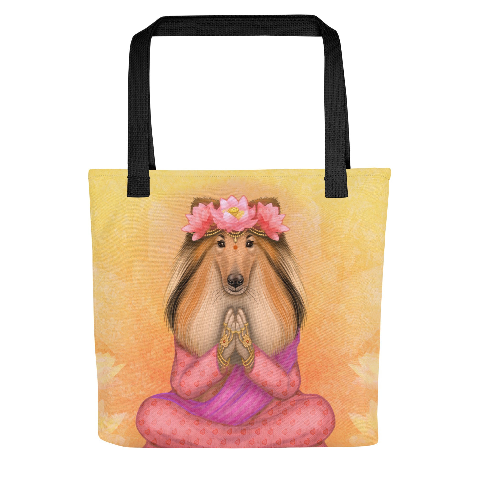 Tote bag "What we think, we become" (Rough Collie)