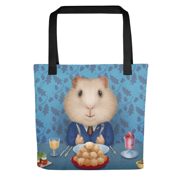 Tote bag "Life is a party table, so don't starve" (Guinea pig)