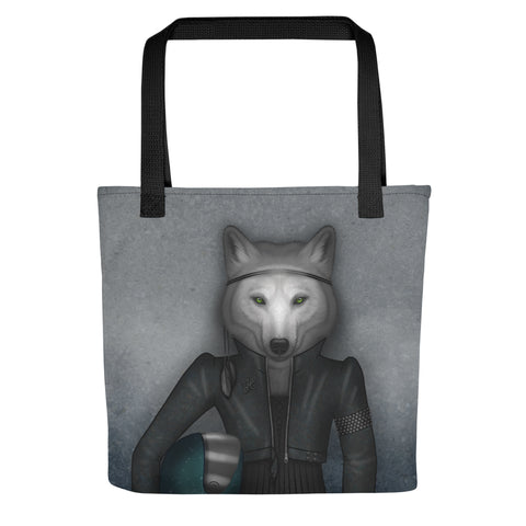 Tote bag "Follow your inner moonlight" (Wolf)