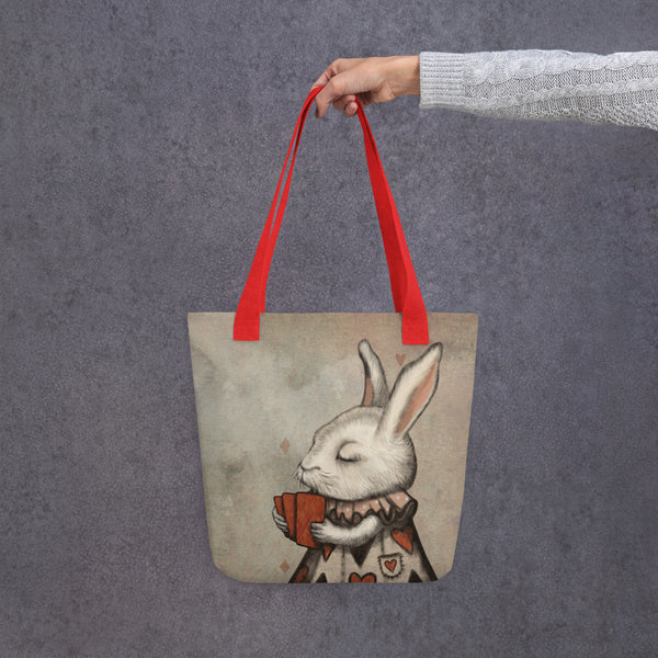 Tote bag "Unlucky at cards, lucky in love" (Hare)