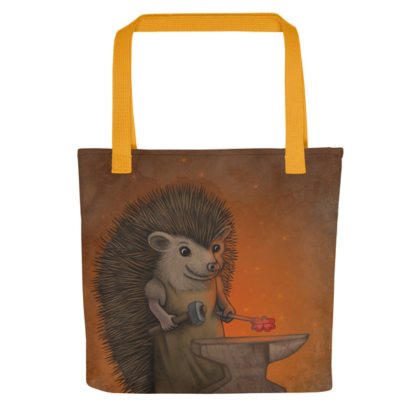 Tote bag "Everyone is the blacksmith of his own fortune" (Hedgehog)