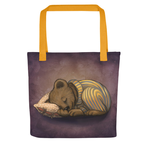 Tote bag "Morning is wiser than evening" (Bear)